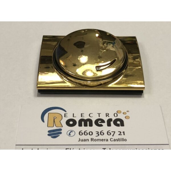 Tapa+boton regulador de intensidad oro 84602 OR