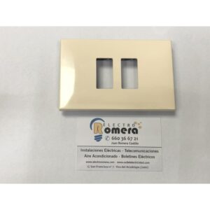 PLACA EMBELLECEDORA MARFIL PLASTIMETAL 103-2