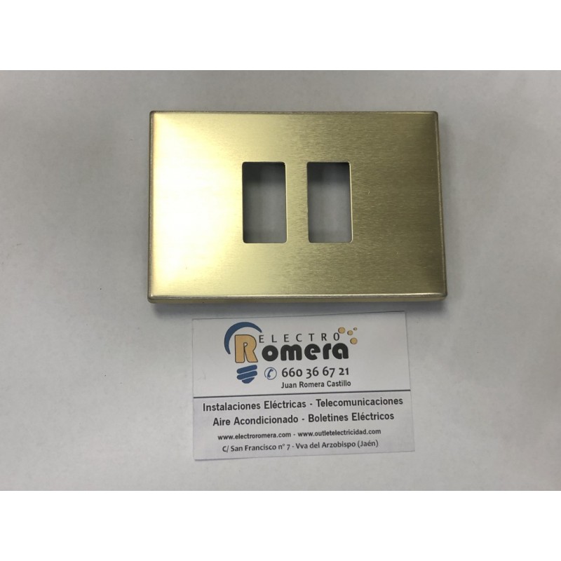 PLACA EMBELLECEDORA MARFIL PLASTIMETAL 103-2