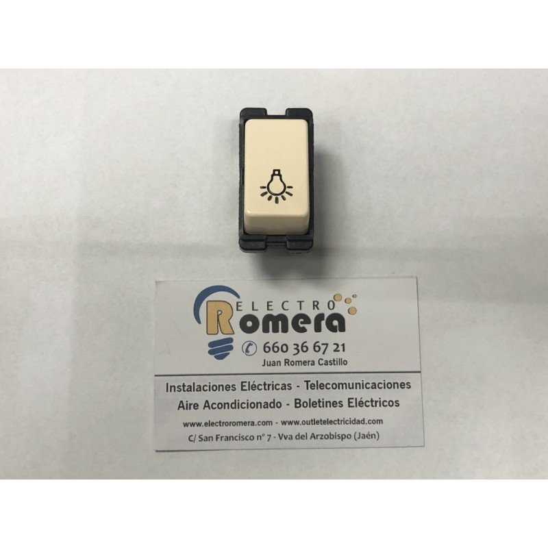 INTERRUPTOR MONOPOLAR SERIE IMPACT MARFIL