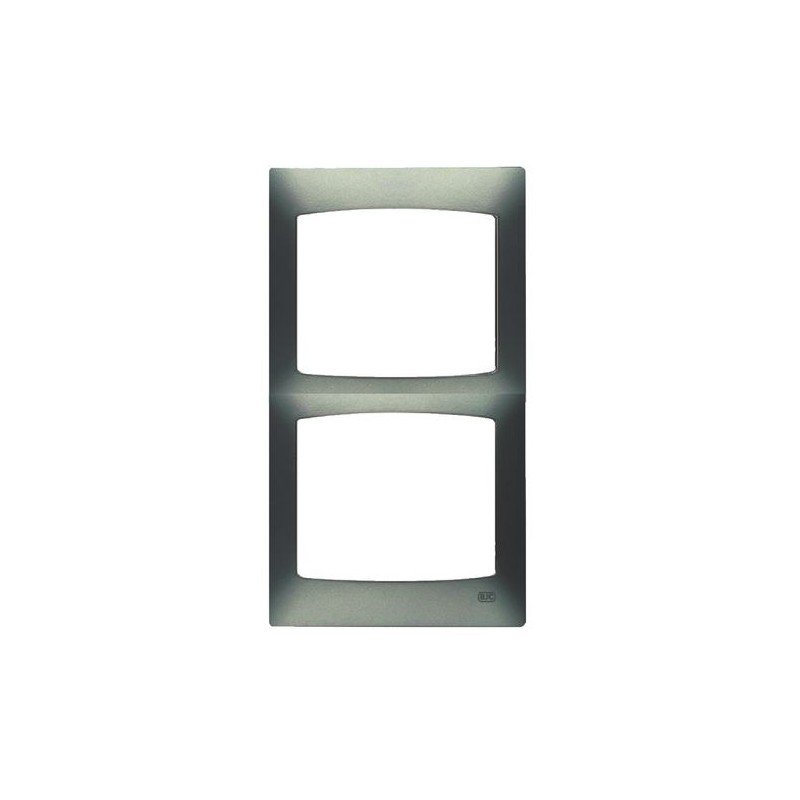 PLACA 2 ELEMENTOS VERTICAL GRIS SOMBRA BJC CORAL 21102-GS
