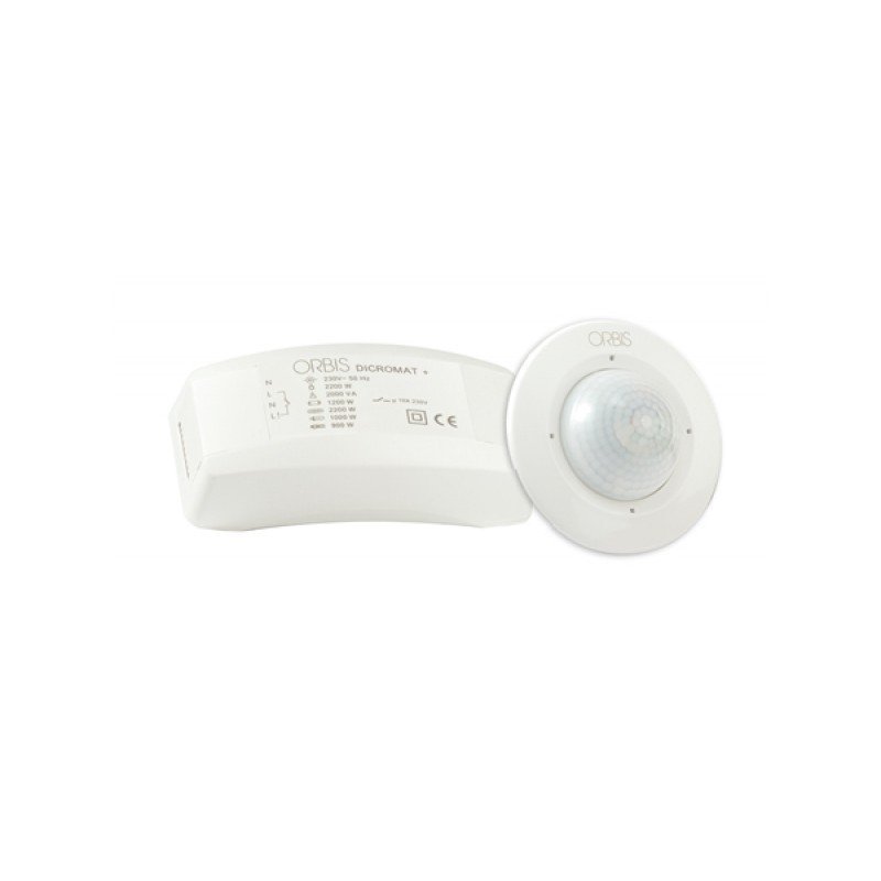 Orbis Dicromat Plus 230 V Sensor de Movimiento para Uso en Interiores, OB132912N