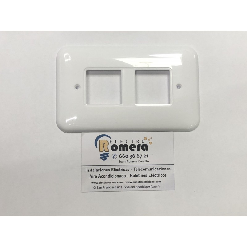 PLACA 2 ELEMENTOS BLANCA PLASTIMETAL 158 IMPACT