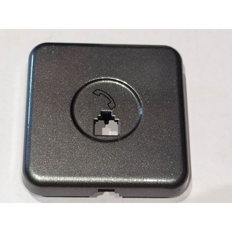PLACA TOMA TELEFONO (4 CTOS 6 CTOS) GRAFITO 10781-GF