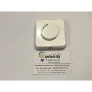 PLACA CON BOTON REGULADOR BLANCO BJC IBIZA 10738-B