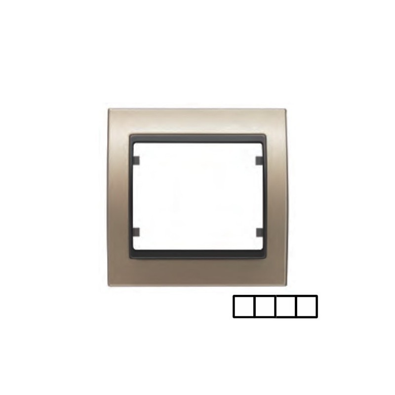 Marco 4 elementos BRONCE NIEBLA COSSO BJC Mega 22004-BNC