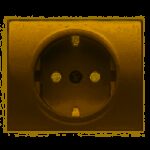 Tapa base enchufe seguridad bronce niebla BJC Mega 22724-BN