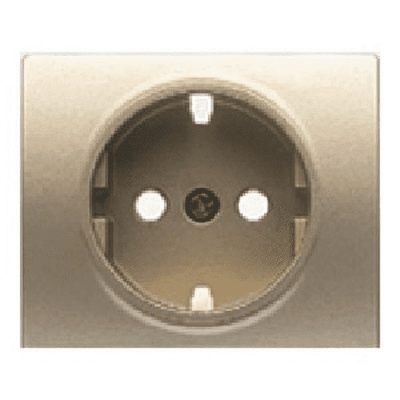 Tapa base enchufe seguridad bronce niebla BJC Mega 22724-BN