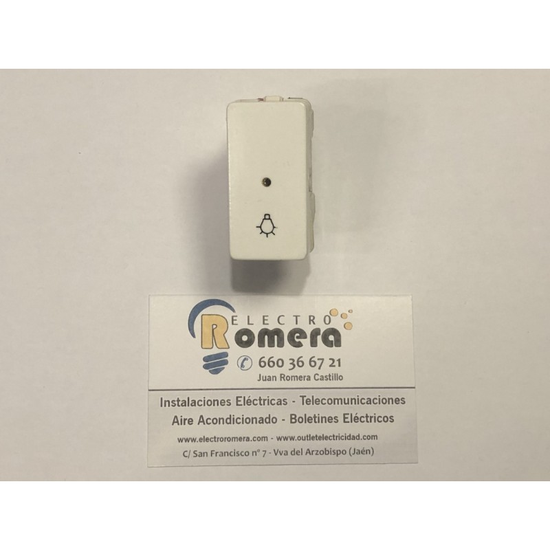 PULSADOR LUZ CON DIFUSOR BLANCO BJC