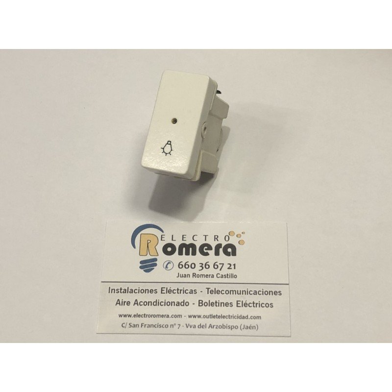 PULSADOR LUZ CON DIFUSOR BLANCO BJC