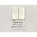 JUEGO 2 TECLAS INTERRUPTOR PERSIANA BLANCO BJC IBIZA 10765-B