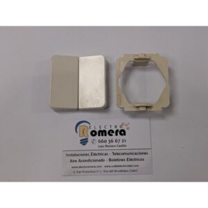 TECLA DOBLE MARFIL BERKER MODUL 2 162302