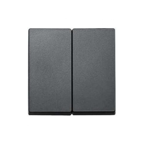 TECLA DOBLE ANTRACITA BERKER MODUL MB 143566