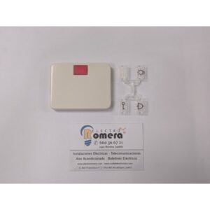 TECLA CON VISOR LUZ TIMBRE LLAVE BERKER MODUL MB 141512