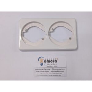 PLACA 2 ELEMENTOS BLANCO BERKER  STARPOINT  136409