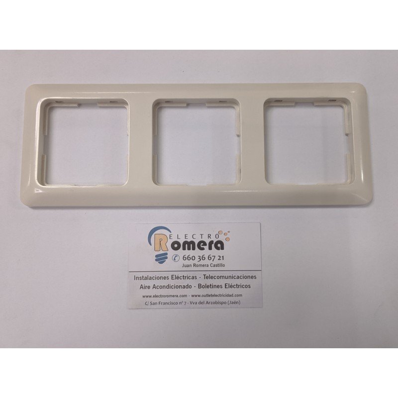 MARCO DE 3 ELEMENTOS MARFIL BERKER MODUL 2 101302