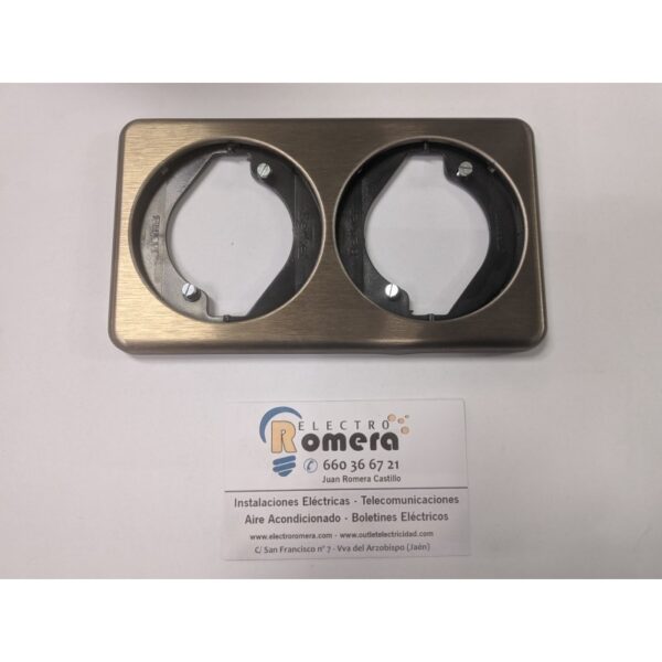 PLACA DE 2 ELEMENTOS VERTICAL BRONCE BERKER STARPOINT 136436