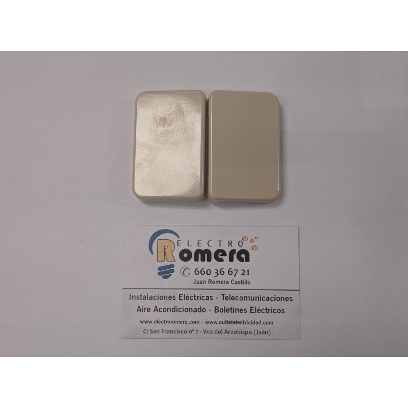 TECLA DOBLE ARENA BEIGE BERKER MODUL MB 143508