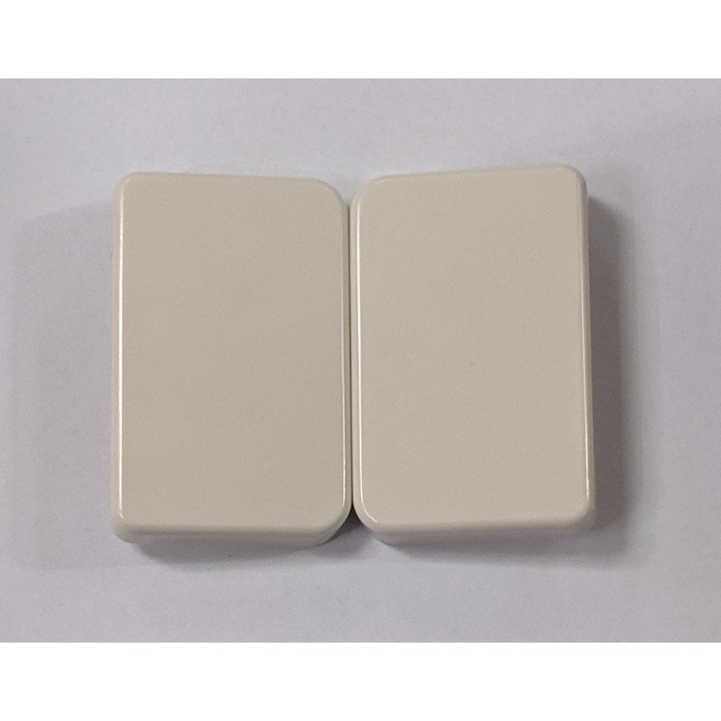 TECLA DOBLE MARFIL BERKER MODUL MB 143502