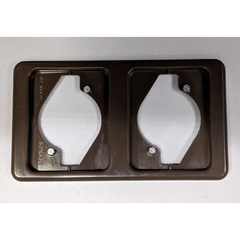 MARCO DE 2 ELEMENTOS MARRÓN BERKER MODUL MB 132303