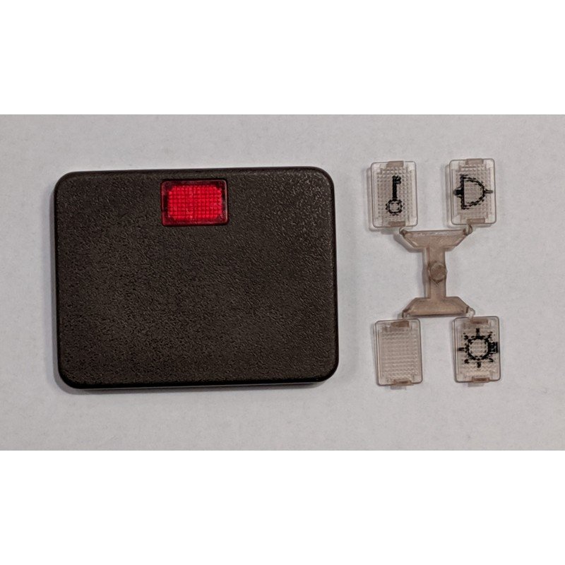 TECLA CON VISOR LUZ TIMBRE BERKER MODUL MB 141511