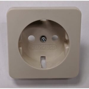 TAPA ENCHUFE 2P + TT MARFIL BERKER MODUL 2 21772