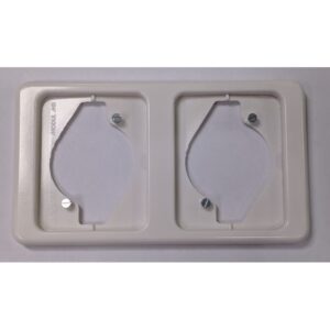 PLACA DE 2 ELEMENTOS VERTICAL BLANCO BERKER MODUL MC 132369