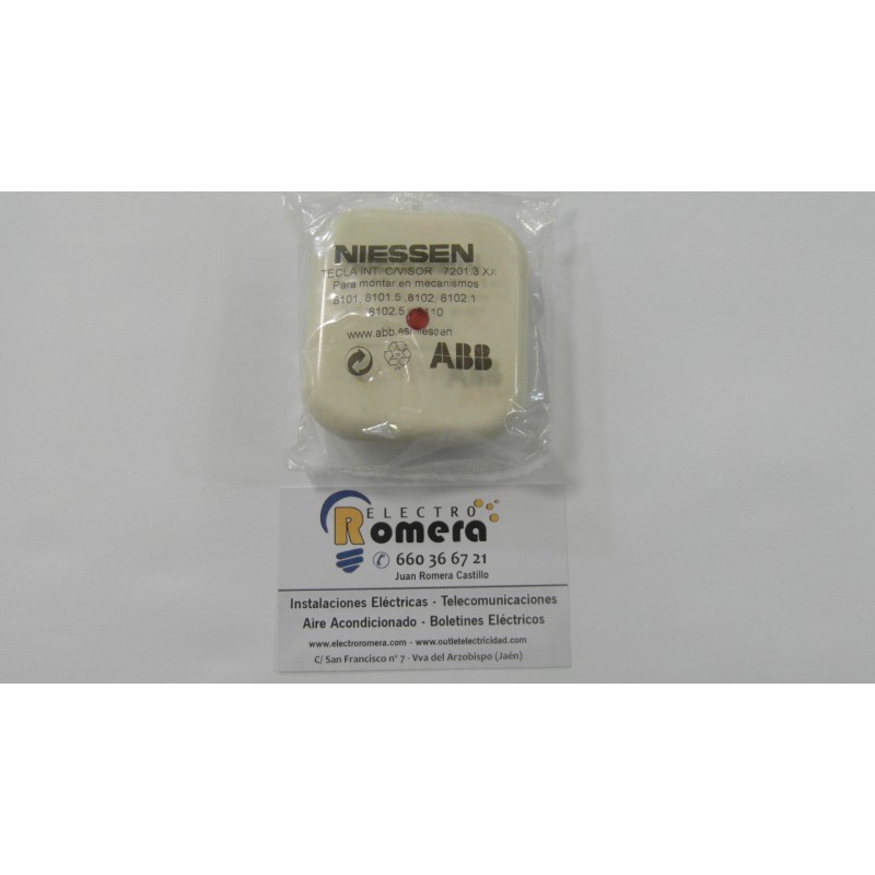 TECLA CON VISOR MARFIL NIESSEN LX 7201.3 BM