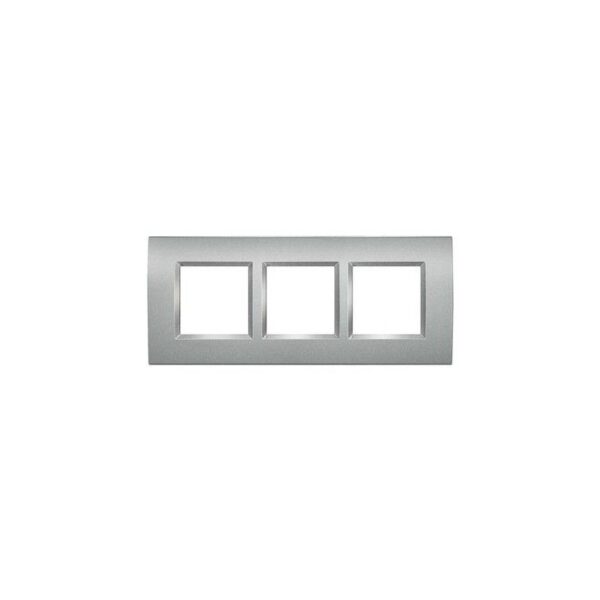 PLACA COLOR LIGHT TECH 3 ELEMENTOS BTICINO NT4802/3TH