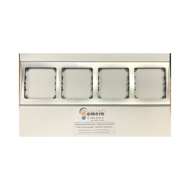 MARCO 4 ELEMENTOS VERTICAL SM180 PLATA/ALUMINIO 70408.29