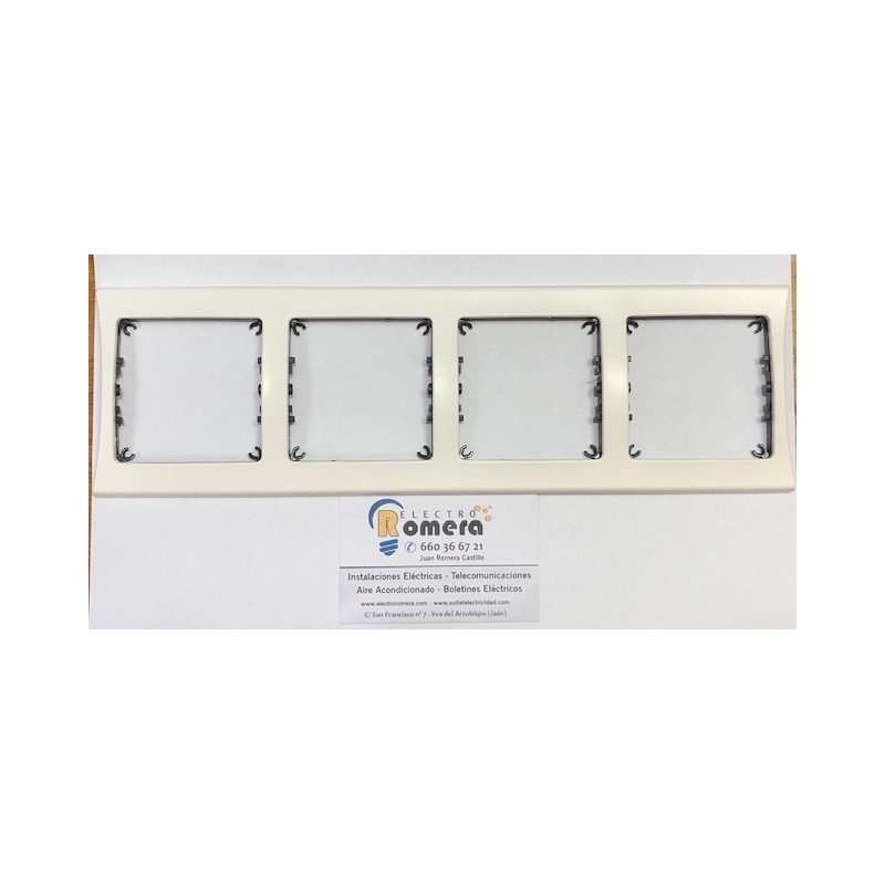 MARCO EMBELLECEDOR 4 ELEMENTOS SM-180 BLANCO MARFIL 70408.25 EUNEA