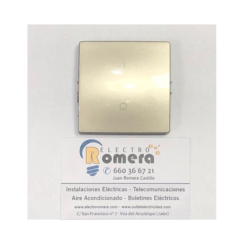 TECLA 59X59 BIPOLAR TITANIO SM-180 70902.22 EUNEA