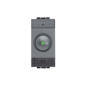 DIMMER CON CONMUTADOR L4402 60/500W BTICINO LIVING COLOR ANTRACITA