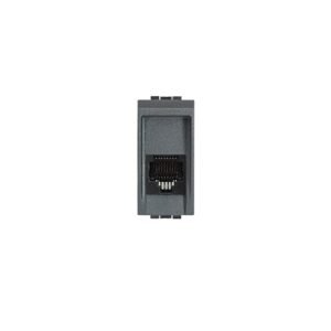 CONECTOR TELEFÓNICO RJ11 L4262/11 BTICINO LIVING COLOR ANTRACITA