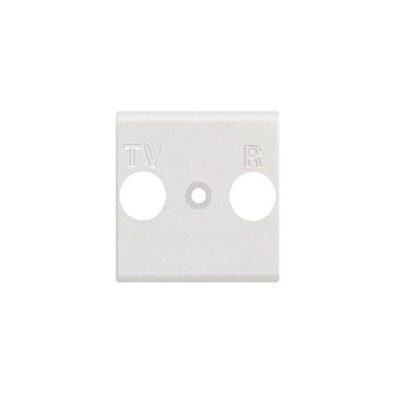 PACA / PLAQUITA FRONTAL PARA TOMA TV + FM N4204 BTICINO LIGHT COLOR BLANCO