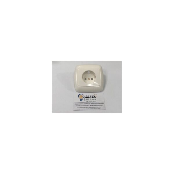 TAPA DE ENCHUFE MONOBLOC CON MARCO INCORPORADO B. ALPINO NIESSEN ARCO 8288.2BA SOLO CARÁTULA