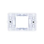 SOPORTE CON TORNILLOS 2 MÓDULOS ESTRECHOS COLOR TRANSPARENTE BTICINO MAGIC MATIX 503S/2A