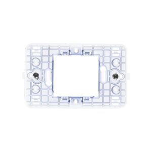 SOPORTE CON TORNILLOS 2 MÓDULOS ESTRECHOS COLOR TRANSPARENTE BTICINO MAGIC MATIX 503S/2A