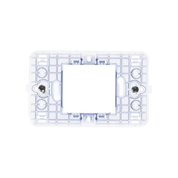 SOPORTE CON TORNILLOS 2 MÓDULOS ESTRECHOS COLOR TRANSPARENTE BTICINO MAGIC MATIX 503S/2A