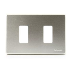 PLACA DE ALUMINIO OXIDAD 2 MÓDULOS ESTRECHOS BITICNO MAGIC  503/2/X