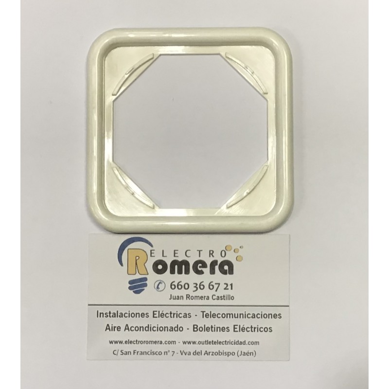 MARCO EMBELLECEDOR 1 ELEMENTO BJC CLICK 10456-B BLANCO