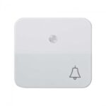 TECLA PULSADOR CAMPANA CON VISOR INCOLORO COLOR BLANCO NIEVE 73015-30 SIMON