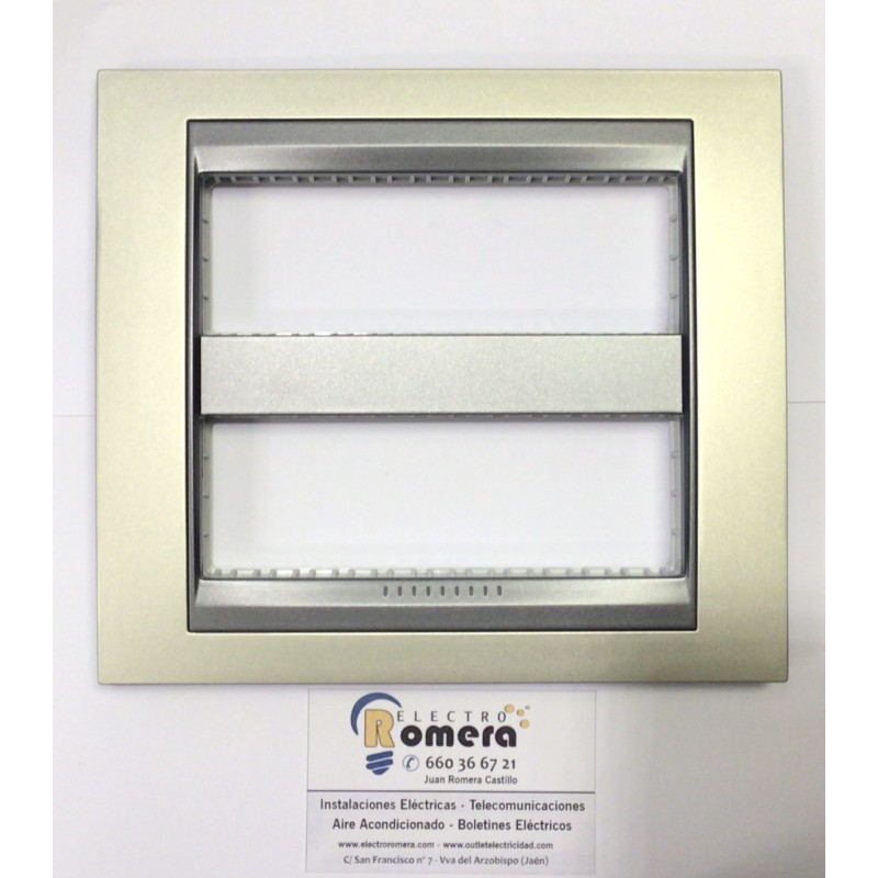 MARCO 2X6 MODULOS MAS BASTIDOR TITANIO OPAL/GRAFITO U49.426.295 EUNEA UNICA