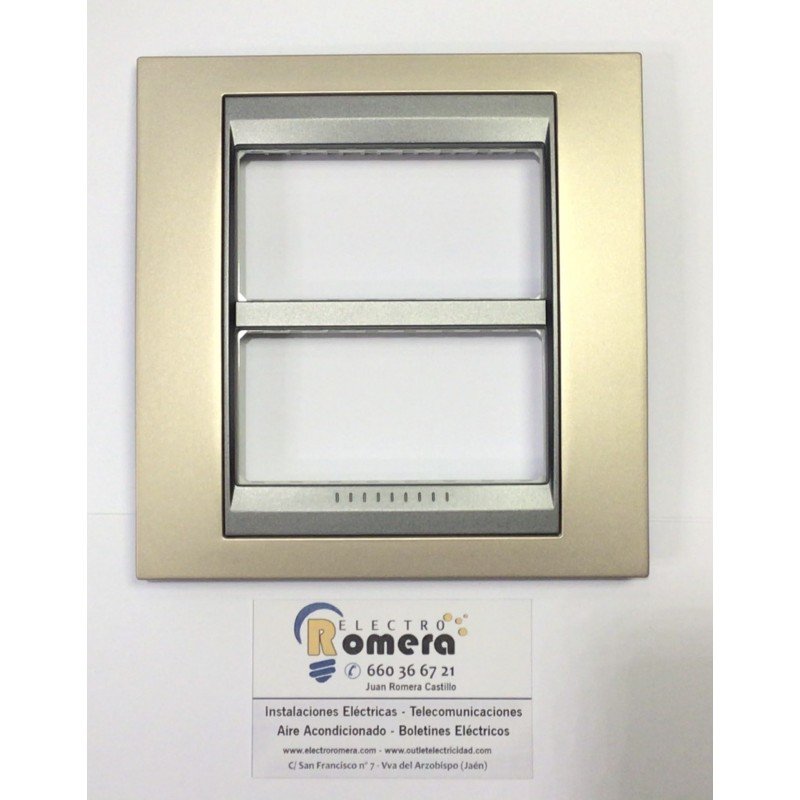 MARCO 2X4 MODULOS MAS BASTIDOR COBRE/GRAFITO U49.424.296 EUNE UNICA