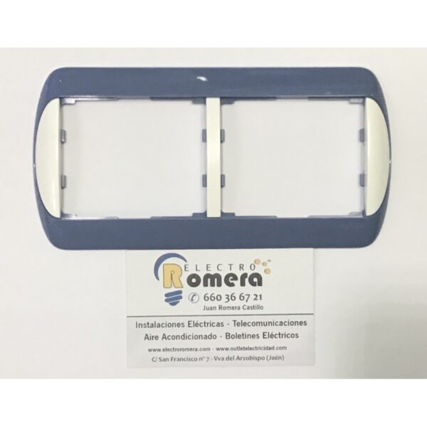 MARCO DE 2 ELEMENTOS LEGRAND GALEA 7771 52 AZUL 1 MARCO DE 2 ELEMENTOS LEGRAND GALEA 7771 52 AZUL