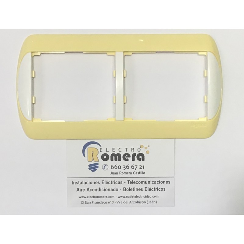 MARCO DE 2 ELEMENTOS LEGRAND GALEA 7771 22 AMARILLO