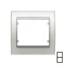 MARCO 2 ELEMENTOS VERTICAL ZAMAK BLANCO SATIN BJC MEGA 22102-BS
