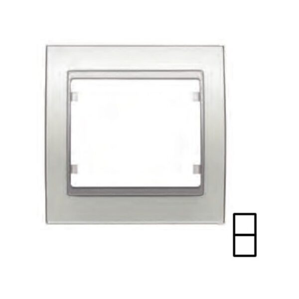 MARCO 2 ELEMENTOS VERTICAL ZAMAK BLANCO SATIN BJC MEGA 22102-BS 1 MARCO 2 ELEMENTOS VERTICAL ZAMAK BLANCO SATIN BJC MEGA 22102-BS