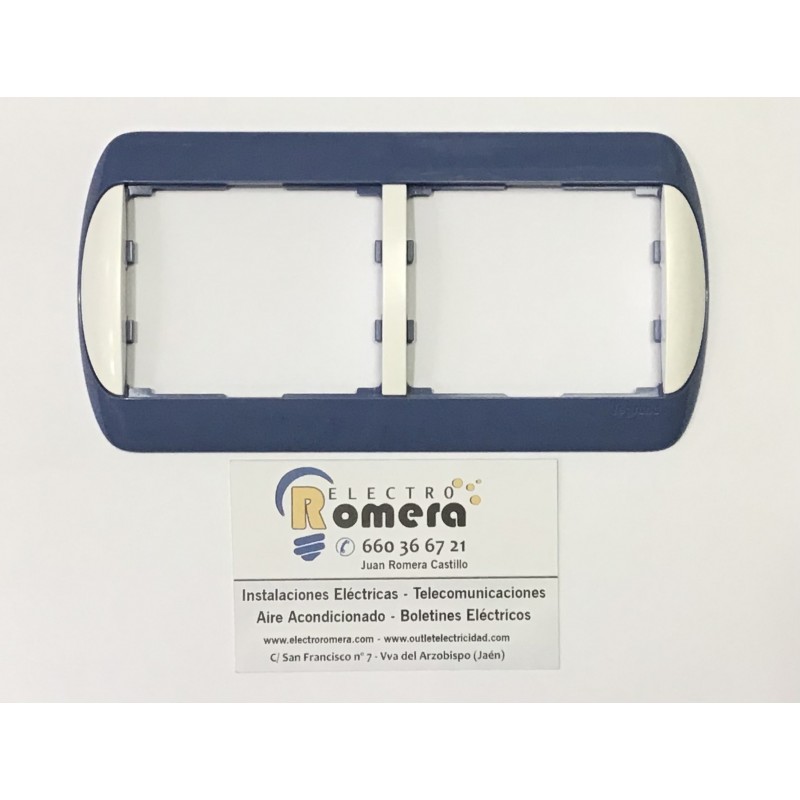 MARCO DE 2 ELEMENTOS LEGRAND GALEA 7771 22 AZUL