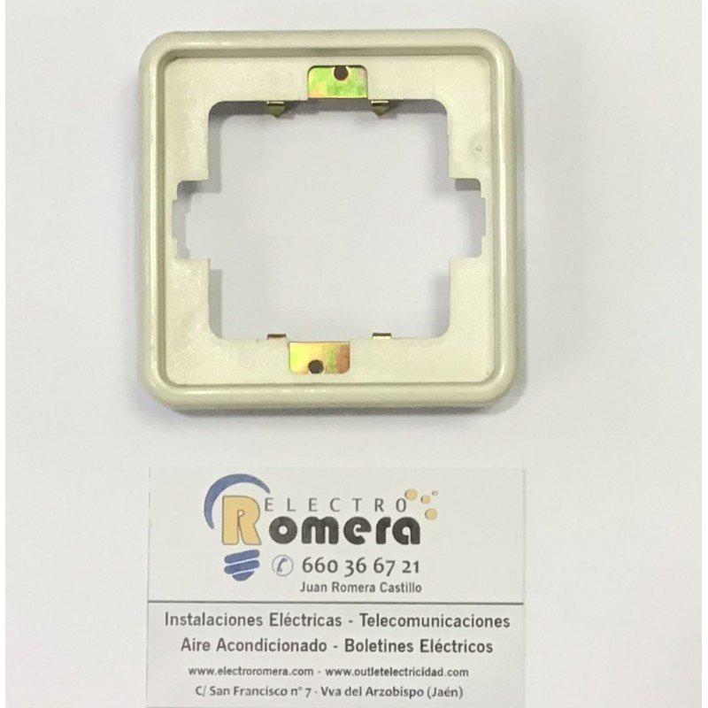 PLACA EMBELLECEDORA 1 ELEMENTO BLANCO 4070